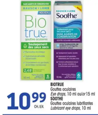 Uniprix BIOTRUE Gouttes oculaires/Eye drops, Gouttes oculaires lubrifiantes/Lubricant eye drops offer