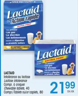 Uniprix LACTAID Intolérance au lactose/ Lactose intolerance offer
