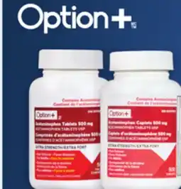 Uniprix OPTION+ Acétaminophène/Acetaminophen Extra fort/Extra-strength, 500 mg offer