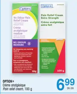 Uniprix OPTION+ Crème analgésique/Pain relief cream offer