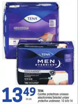 Uniprix TENA Culottes protectrices unisexes sélectionnées/Selected unisex protective underwear offer