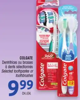 Uniprix COLGATE Dentrifrices ou brosses à dents sélectionnés/Selected toothpastes or toothbrushes offer