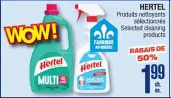 Jean Coutu HERTEL Selected cleaning products offer