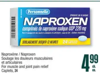 Jean Coutu PERSONNELLE Naproxen For muscle and joint pain relief offer