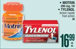 Jean Coutu MOTRIN OR TYLENOL Fast action offer