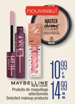 Jean Coutu MAYBELLINE NEW YORK Selected makeup products offer