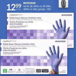 Uniprix MCKESSON Gants de nitrile ou de latex/Nitrile or latex gloves offer