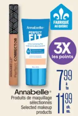 Jean Coutu ANNABELLE Selected makeup products offer