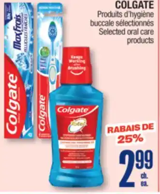 Jean Coutu COLGATE Selected oral care products offer