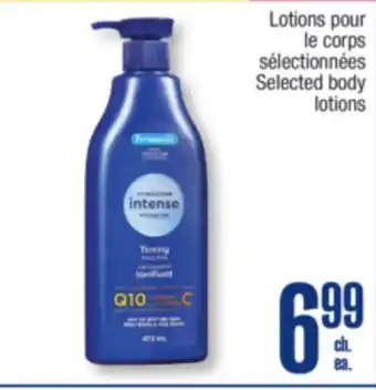 Jean Coutu PERSONNELLE Selected body lotions offer