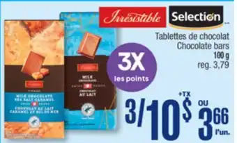 Jean Coutu Selection Chocolate bars offer
