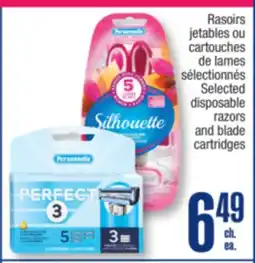 Jean Coutu PERSONNELLE Selected disposable razors and blade cartridges offer