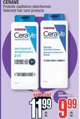 Jean Coutu CERAVE Selected hair care products offer