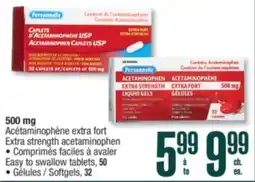 Jean Coutu PERSONNELLE 500 mg Extra strength acetaminophen offer