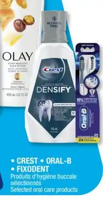Jean Coutu CREST, ORAL-B, FIXODENT Selected oral care products offer