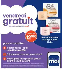 Jean Coutu vendredi gratuit offer