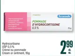 Jean Coutu Personnelle Hydrocortisone USP 0,5 % Cream or ointment, 15 g offer