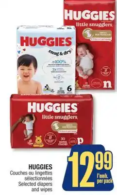 Jean Coutu HUGGIES Selected diapers and wipes offer