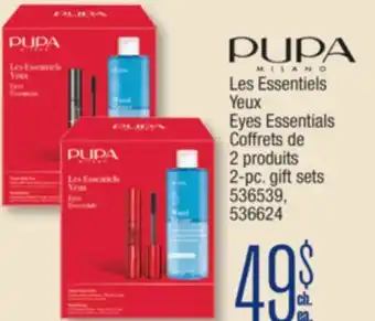 Jean Coutu PUPA Eyes Essentials 2-pc. gift sets offer