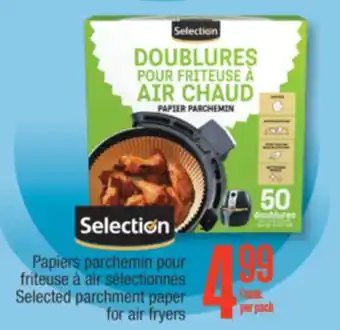 Jean Coutu Selection Selected parchment paper for air fryers offer