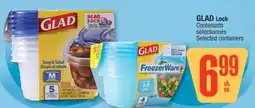Jean Coutu GLAD Lock Selected containers offer