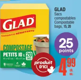 Jean Coutu GLAD Compostable bags offer