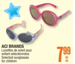 Jean Coutu ACI BRANDS Selected sunglasses for children offer
