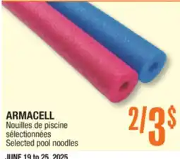 Jean Coutu ARMACELL Selected pool noodles offer