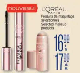 Jean Coutu L'oreal Selected makeup products offer