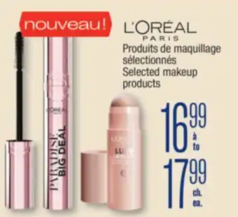 Jean Coutu L'oreal Selected makeup products offer