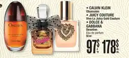 Jean Coutu Calvin Klein Juicy Couture Dolce & Gabbana offer