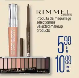 Jean Coutu Rimmel Selected makeup products offer