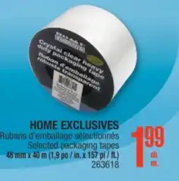 Jean Coutu HOME EXCLUSIVES Selected packaging tapes offer