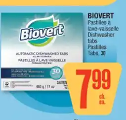 Jean Coutu BIOVERT Dishwasher tabs offer