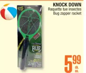 Jean Coutu KNOCK DOWN Bug zapper racket offer