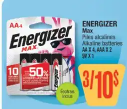 Jean Coutu ENERGIZER Max Alkaline batteries offer