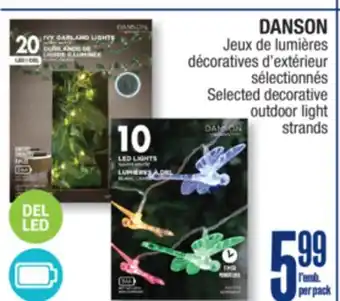 Jean Coutu DANSON Selected decorative outdoor light strands offer