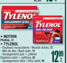 Jean Coutu MOTRIN, TYLENOL Selected Types offer