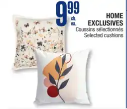 Jean Coutu HOME EXCLUSIVES Selected cushions offer