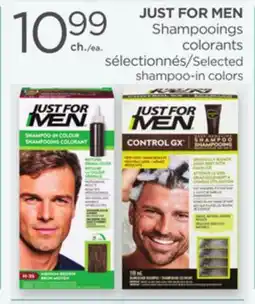 Proxim JUST FOR MEN Selected shampoo-in colors offer