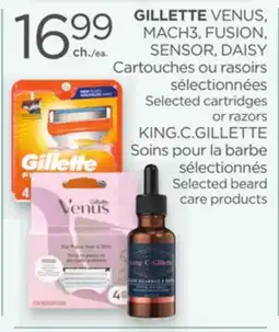 Proxim GILLETTE Selected cartridges or razors KING.C.GILLETTE Selected beard care products offer