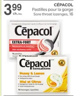 Proxim CÉPACOL Sore throat lozenges offer