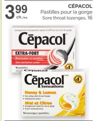 Proxim CÉPACOL Sore throat lozenges offer
