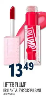 Familiprix MAYBELLINE NEW YORK, Lifter Plump, Plumping lip gloss offer
