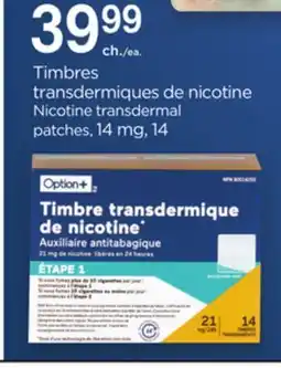 Proxim Option+ Nicotine transdermal patches offer