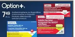 Proxim Option+ Acetaminophen or ibuprofen offer