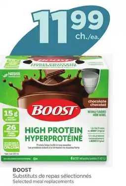 Proxim BOOST Selected meal replacements offer