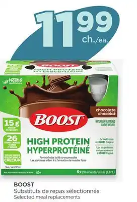 Proxim BOOST Selected meal replacements offer