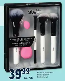 Familiprix STYLÉ Makeup brush set, 6 pieces offer
