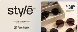 Familiprix Selected sunglasses offer